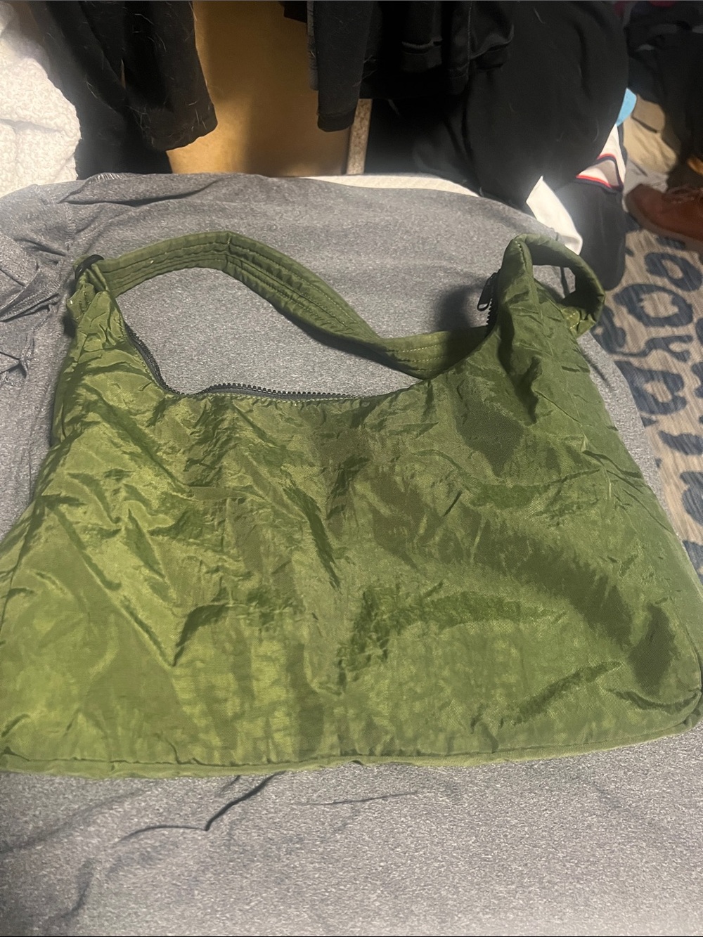 Olive Green Women's Shoulder Bag - Lightweight Everyday Carry